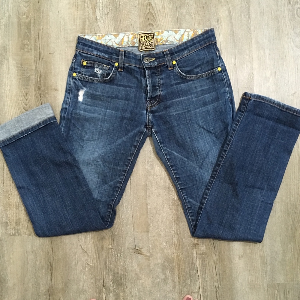 Rich & Skinny Girlfriend Jeans, Low Rise